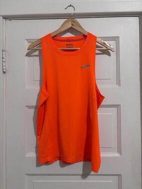 Brooks Neon Orange Men's Running Tank